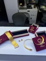 925 Ayar Gümüş - 13-5 Full Taş Trabzon Hasır Set Küpe Yüzük - Görsel 4
