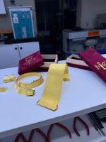 925 Ayar Gümüş - 19-7 Sıra Trabzon Hasır Set Küpe Yüzük