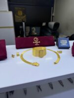 925 Ayar Gümüş - 13 Sıra Kenartaş Trabzon Hasır Set Küpe Yüzük - Görsel 4