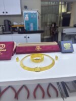 925 Ayar Gümüş - 7-5 Trabzon Hasır Set Küpe